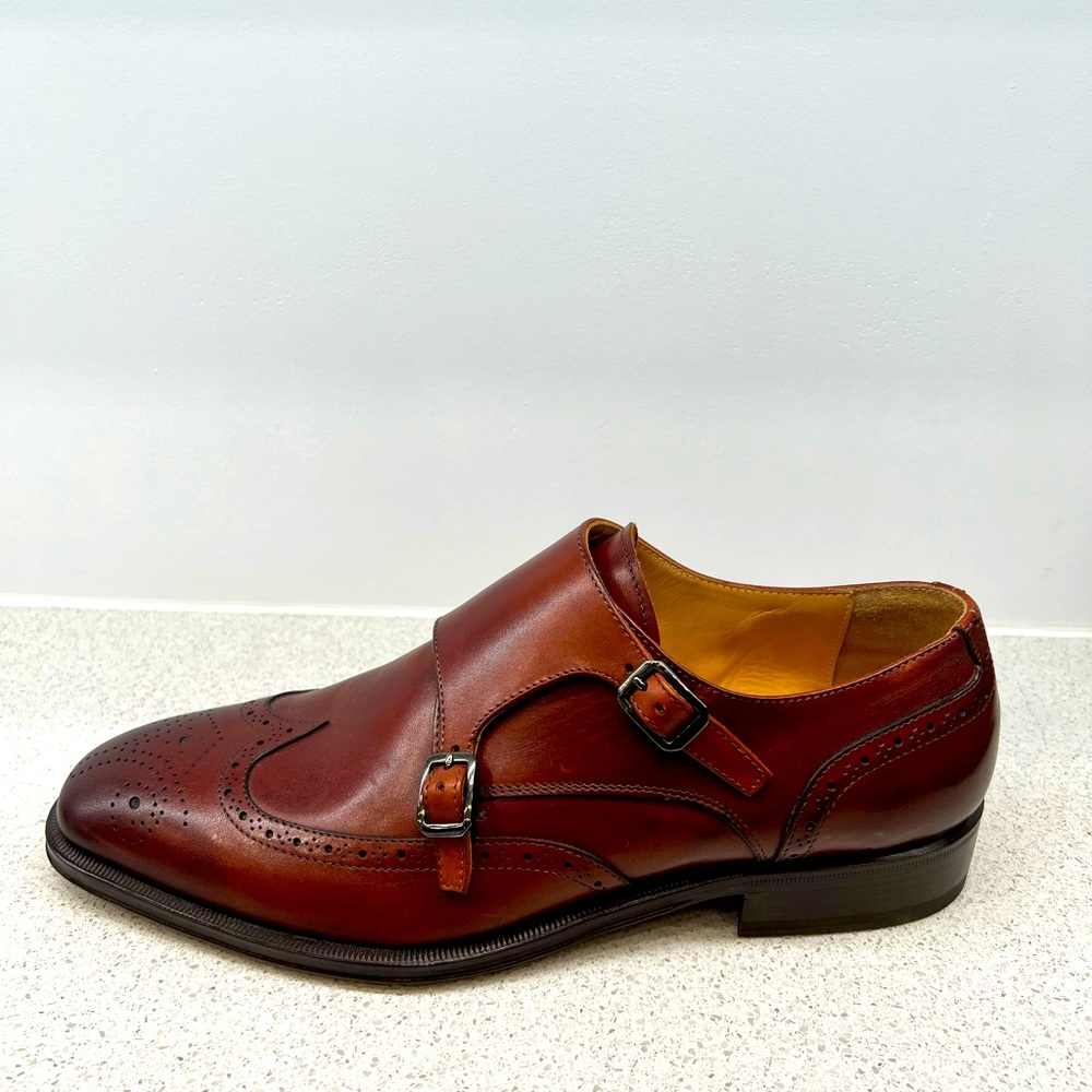 Double Monk Straps Men's Dress Shoes - CADINI MADE IN ITALY
